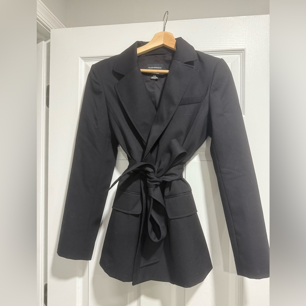 Club Monaco Wrap Tie Blazer